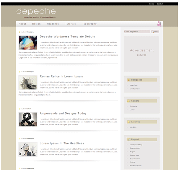 depeche free wordpress theme depeche free wordpress theme