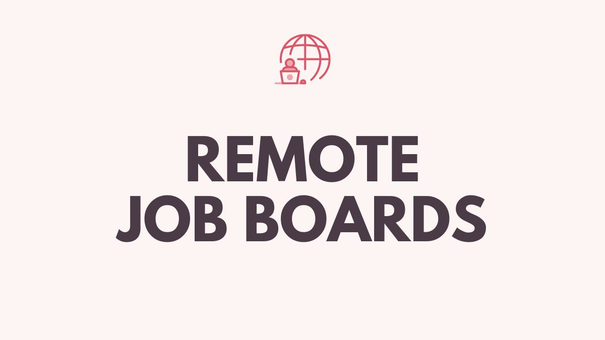 Remote job boards